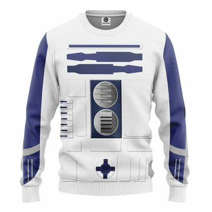 3D R2D2 Cosplay Custom Tshirt Hoodie Apparel