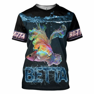 3D Loving Betta Custom Tshirt Hoodie Apparel