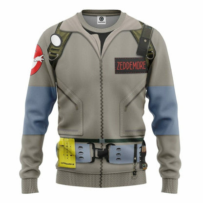 Ghostbusters 1984 Zeddemore Cosplay Saincheaptha Tshirt Éadaí Cochaillín