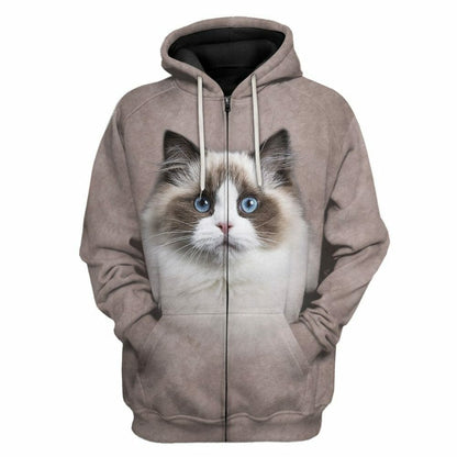 Éadaí Cochaillín Tléine Ragdoll Cat 3D