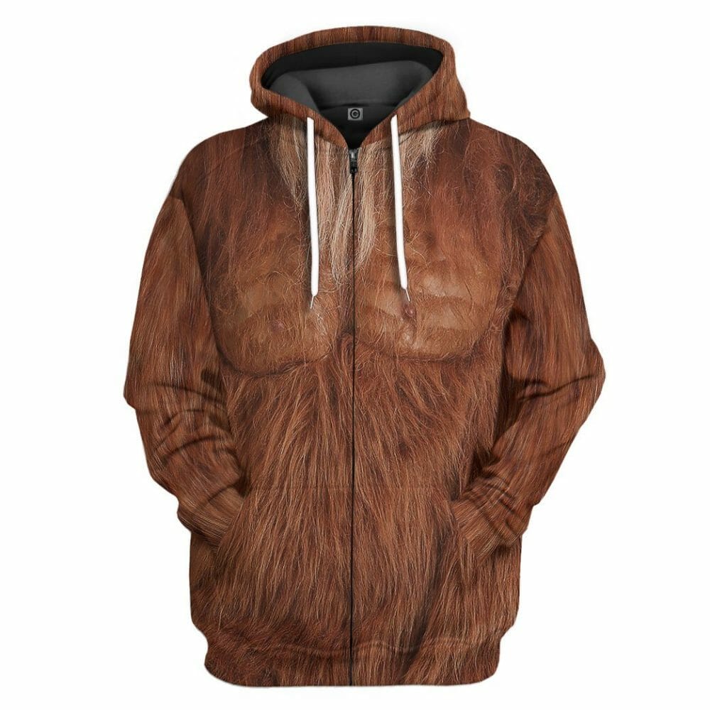 Éadaí Cochaillín Tléine éadaí 3D Bigfoot