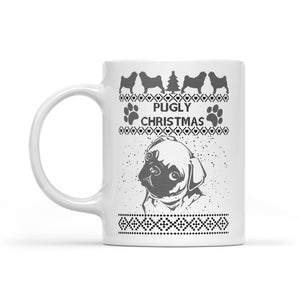 Pugly christmas. -  White Mug Gift For Christmas