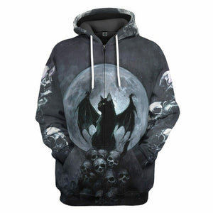 3D Bat Cat Custom Tshirt Hoodie Apparel