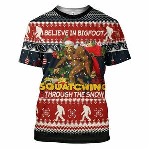 3D Bigfoot Ugly Sweater