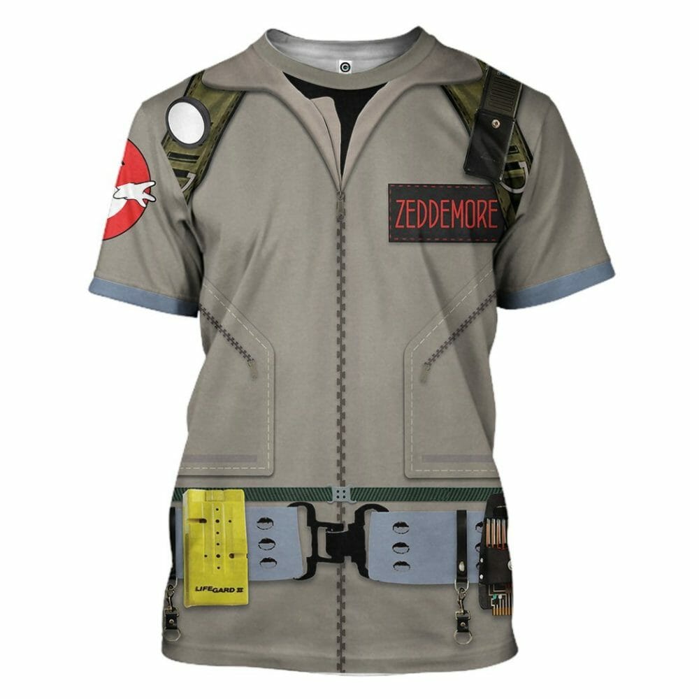 Ghostbusters 1984 Zeddemore Cosplay Saincheaptha Tshirt Éadaí Cochaillín