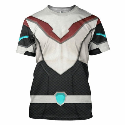 Cosantóir Finscéalach 3D Voltron Keith Kogane Armor Custom Tshirt Hoodie Apparel