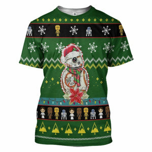3D Christmas Custom Tshirt Fleece Hoodie Apparel