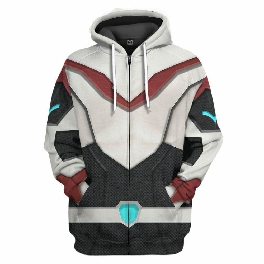 Cosantóir Finscéalach 3D Voltron Keith Kogane Armor Custom Tshirt Hoodie Apparel