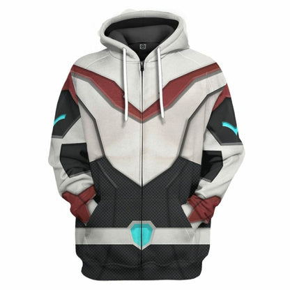 Cosantóir Finscéalach 3D Voltron Keith Kogane Armor Custom Tshirt Hoodie Apparel