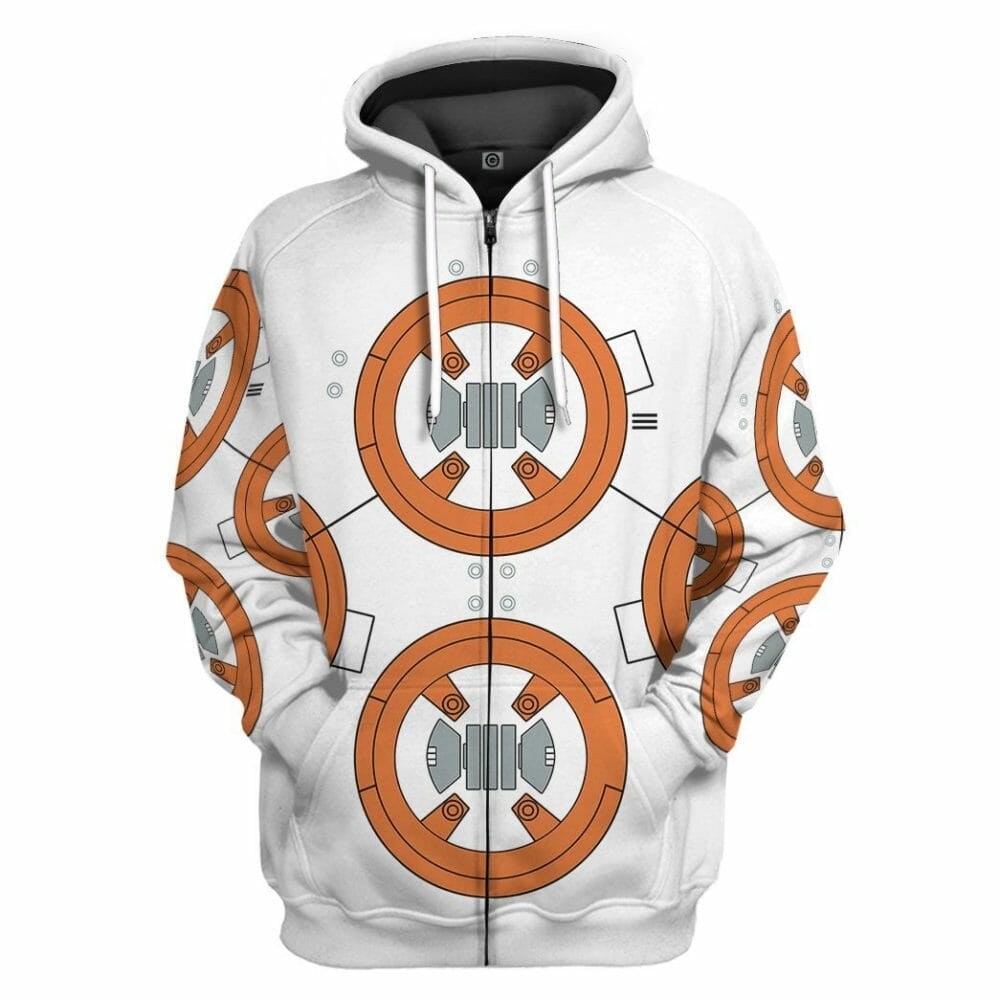 Éadaí Cochaillín Tléine Saincheaptha 3D BB8 Cosplay
