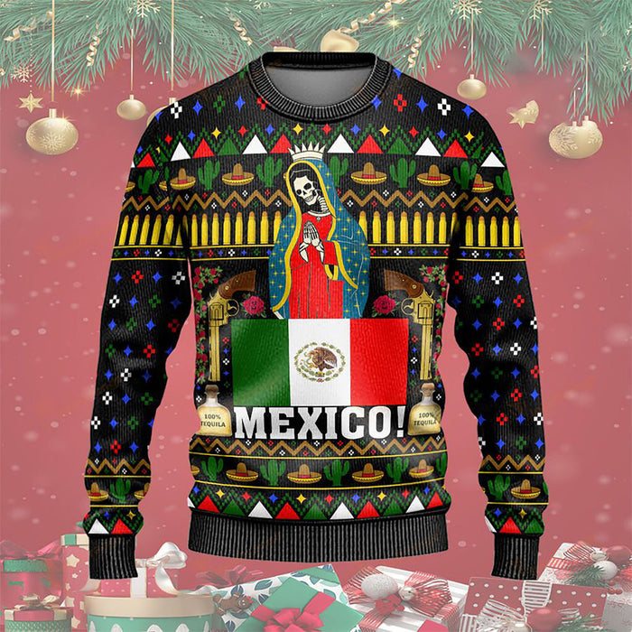 Christmas Mexico Maria von Guadalupe Ugly Sweater, Christmas Ugly Sweater, Christmas Gift, Gift Christmas 2022
