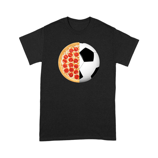 Pizza &amp; Sacar Print Graphic - Greannmhar Pizza &amp; Sacar Lovers Tee Shirt Bronntanais Don Nollaig