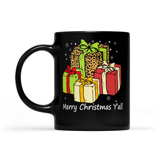 Nollaig Shona daoibh Le Bronntanas Leathar na Nollag Liopard Bronntanas Muga Dubh Don Nollaig