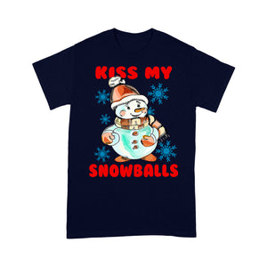 Kiss My Snowball Funny Christmas Pun  Tee Shirt Gift For Christmas