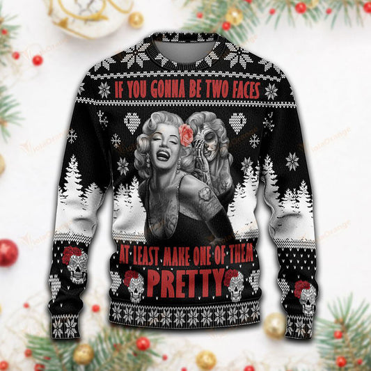 Siúcra Nollag Cloigeann Geansaithe Gránna, Geansaí Gránna Nollag, Bronntanas Nollag, Bronntanas Nollag 2024