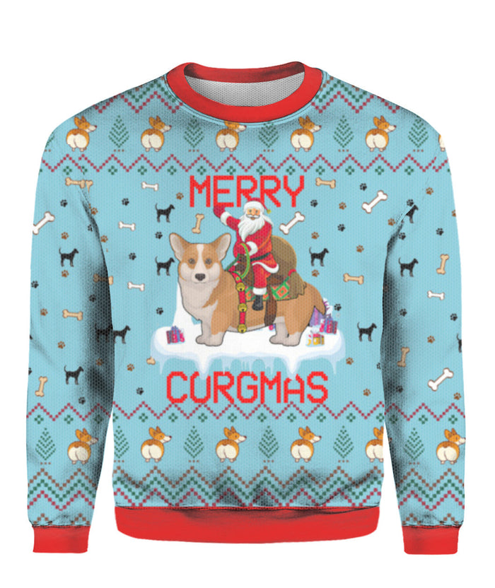 Funny Dog Merry Corgmas Ugly Christmas Sweater, Christmas 3D Sweatshirt, Gift Christmas 2024