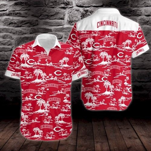Cincinnati Reds Vintage Mlb Hawaiian Shirt_Hawaiian Shirt Gift, Christmas Gift