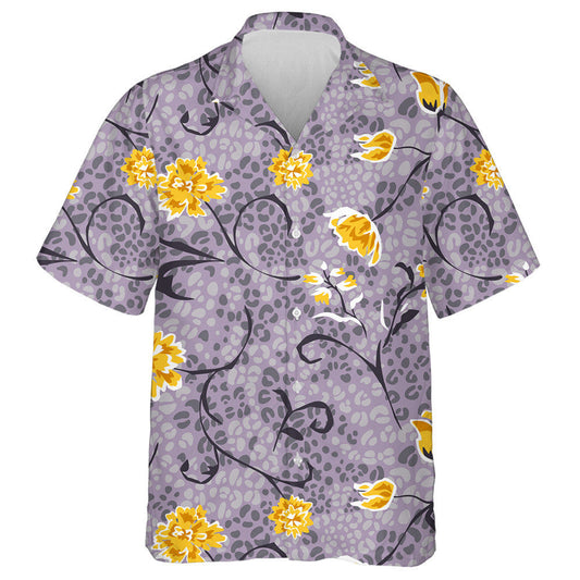 Liopard Fiáin na hAfraice Le Móitíf Dúlra an tSamhraidh Léine Haváís, Bronntanas Léine Haváís, Bronntanas Nollag