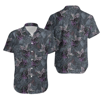 Dragon Tropical Awesome Background Design Hawaiian Shirt,Hawaiian Shirt Gift, Christmas Gift