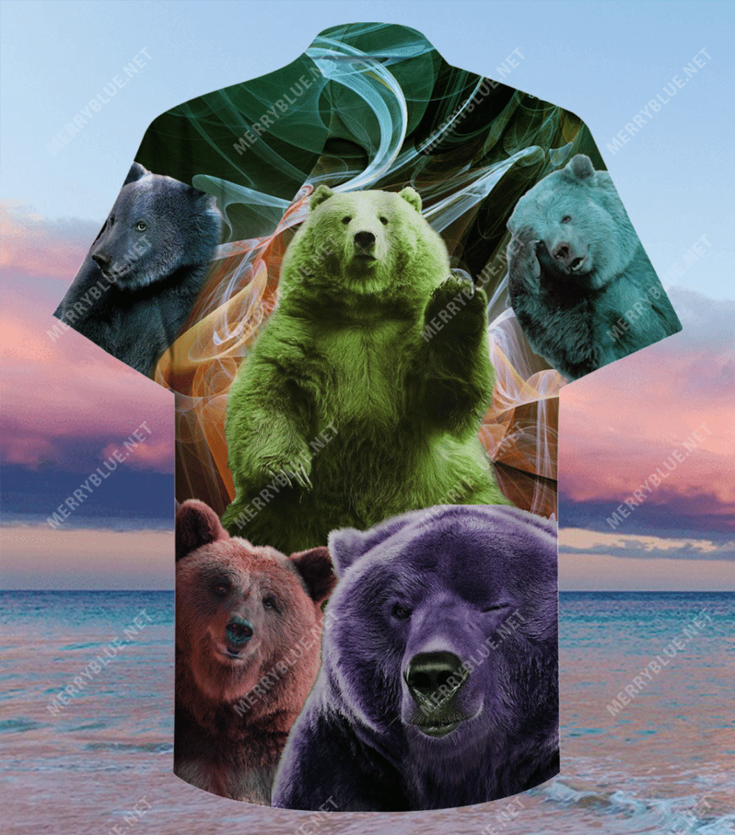 Find Amazing Bear Unisex Hawaiian Shirt_Hawaiian Shirt Gift, Christmas Gift