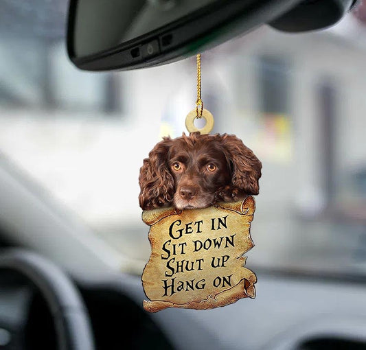 Boykin Spaniel get in two sided ornament, cool ornaments for cars, Christmas Decoration