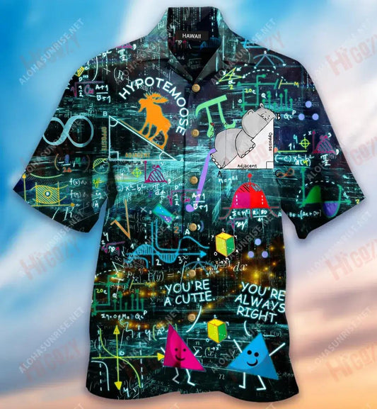 Is breá liom Matamaitic Cuireann sé daoine ag caoineadh Léine haváís Laethanta Saoire Muinchille Ghearr Léinte Haváís Saincheaptha Léinte haváíais do Mhná, Bronntanas Léine Haváís, Bronntanas Nollag