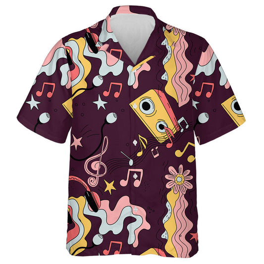 Bláth Indiach Hippie Paisley Agus Súil ar Chúlra Bándearg Léine Haváís, Bronntanas Léine Haváís, Bronntanas Nollag