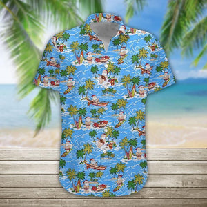 Order Santa Hawaiian Shirt, Hawaiian Shirt Gift, Christmas Gift