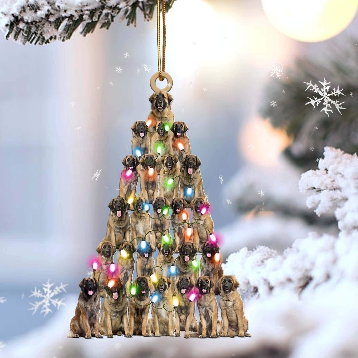 Leonberger Lovely Tree Gift For Leonberger Lover Gift For Dog Lover Ornamen,Christmas Gift,Christmas Decoration