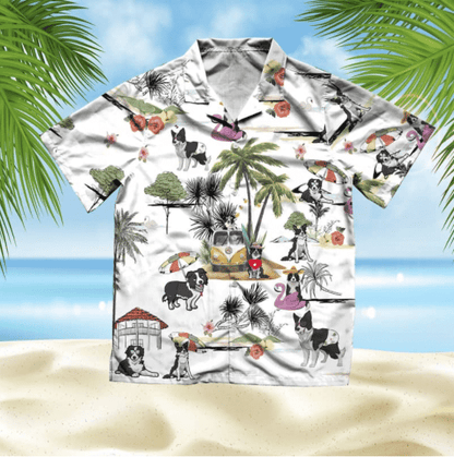 Border Collie Beach Style Pretty Ornamental Hawaiian Shirt,Hawaiian Shirt Gift, Christmas Gift