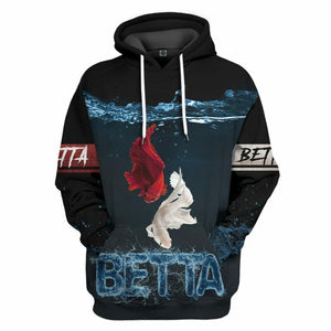 3D Betta Loving Custom Tshirt Hoodie Apparel