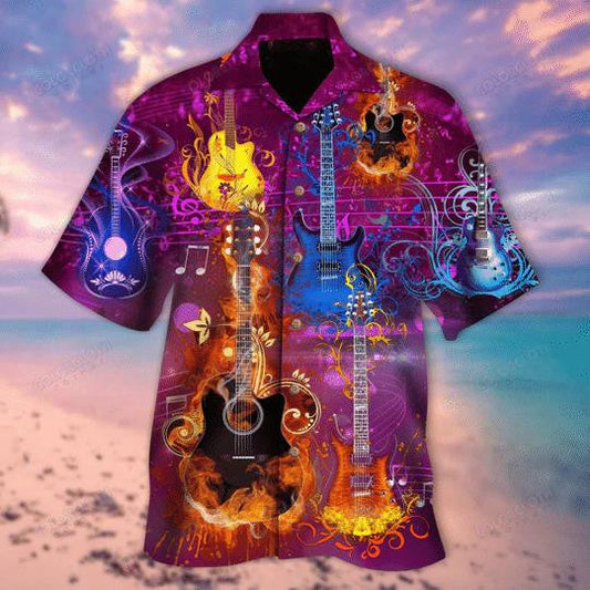 Crann na Beatha Flaming Giotár Réaltra Cúlra Dearadh Léine Haváís, Bronntanas Léine Haváís, Bronntanas Nollag