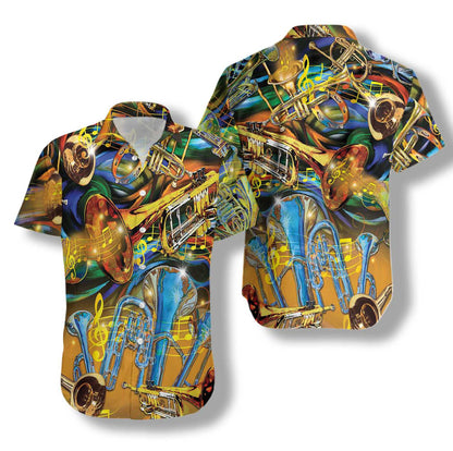 Cool Musical Instrument Saxophone Hawaiian Shirt,Hawaiian Shirt Gift, Christmas Gift