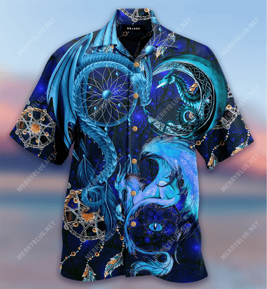 Dreamcatcher Dragon Hawaiian Shirt_Hawaiian Shirt Gift, Christmas Gift