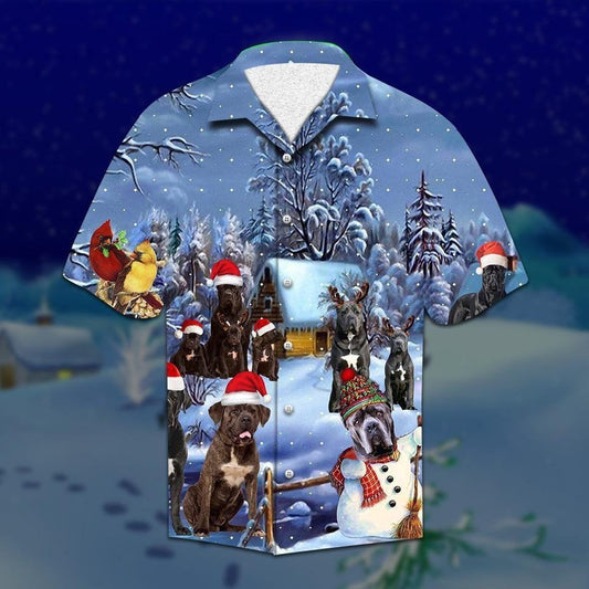 This Awesome Cane Corso Christmas Hawaiian Shirt,Hawaiian Shirt Gift, Christmas Gift