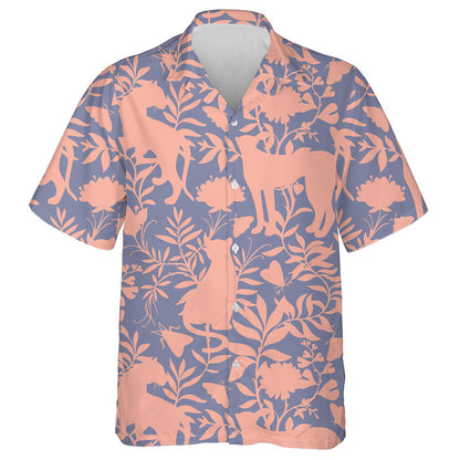 Scáthchruthanna Liopard Agus Tíogair le Bláthanna Teibí Agus Plandaí Léine Haváís, Bronntanas Léine Haváís, Bronntanas Nollag