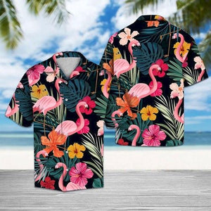 Flamingo Tropical Hawaiian Shirt Summer_ Hawaiian Shirt Gift, Christmas Gift