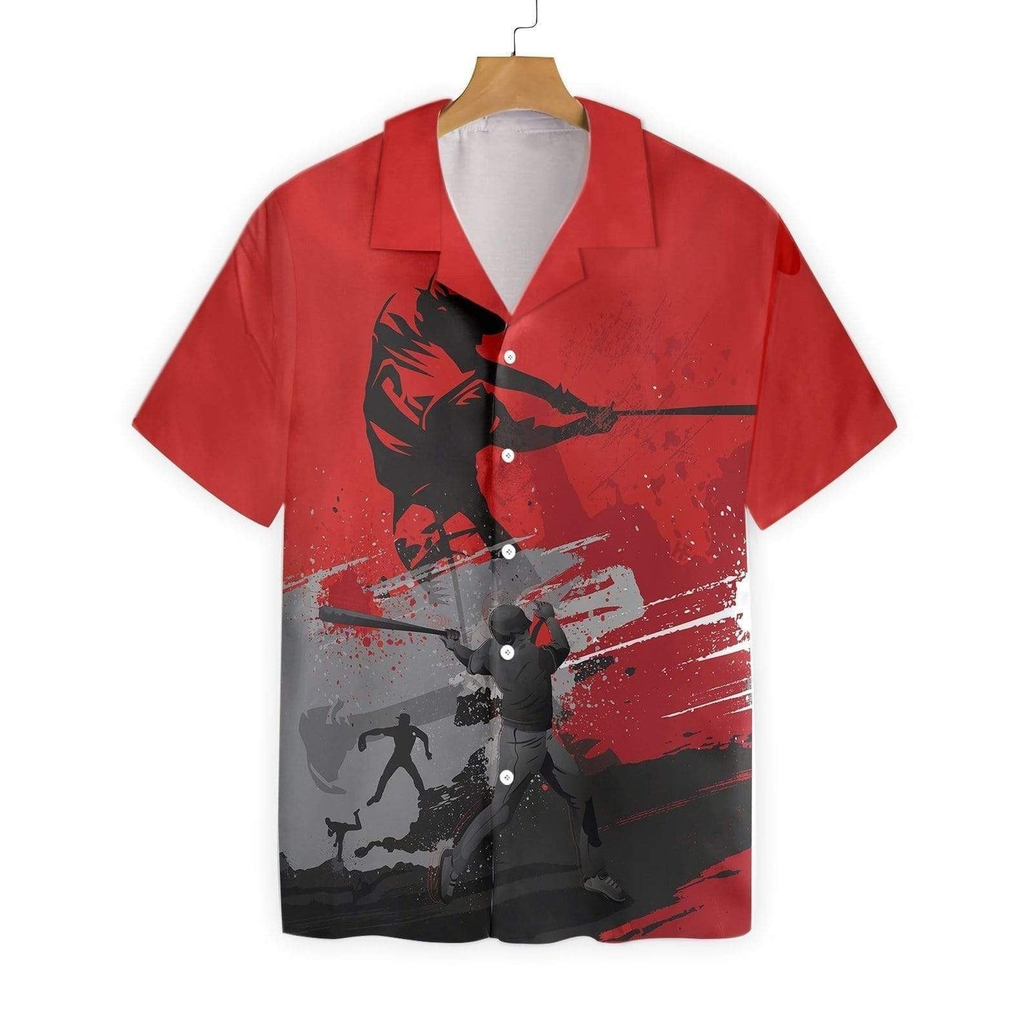 Baseball Red Is The New Black Hawaiian Shirt, Hawaiian For Gift