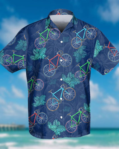 CYCLING TROPICAL HAWAIIAN SHIRT, Hwaiian For Gift