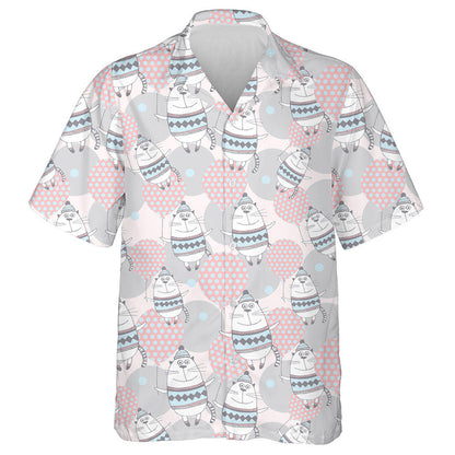 Cúlra Cartún milis le Cait gleoite le Balúin Léine Haváís, Bronntanas Léine Haváís, Bronntanas Nollag