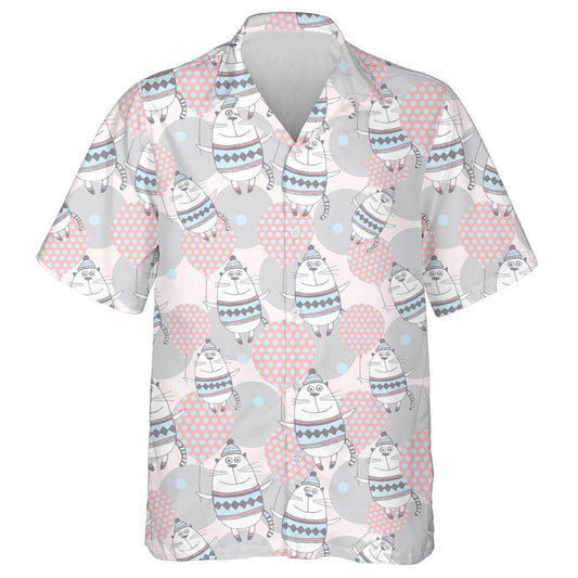 Cúlra Cartún milis le Cait gleoite le Balúin Léine Haváís, Bronntanas Léine Haváís, Bronntanas Nollag