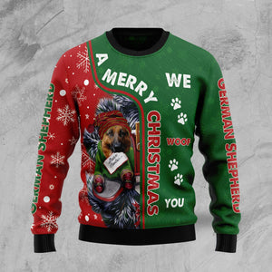 German Shepherd Merry Christmas Ugly Christmas Sweater, Christmas Gift, Gift Christmas 2024