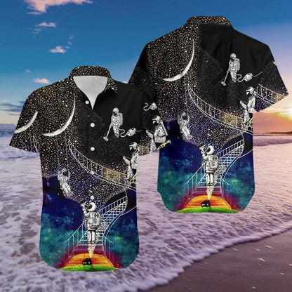 Dreaming Become Astronaut Hawaiian Shirts_Hawaiian Shirt Gift, Christmas Gift