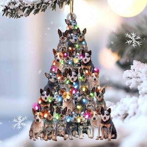 Heeler Christmas Tree Shaped Ornament For Heeler Lover Gift For Dog Lover Ornament,Christmas Decoration