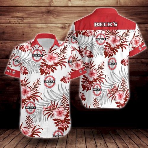 Becks Beer Logo Hawaiian Shirt,Hawaiian Shirt Gift, Christmas Gift