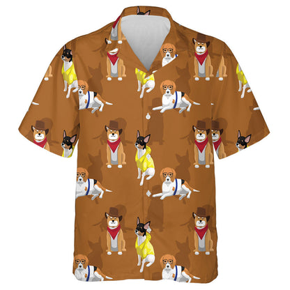 Beagle Dog Cowboy Clothes Background Hawaiian Shirt, Hawaiian For Gift