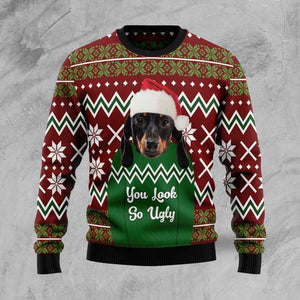 Dachshund You Look So Ugly Christmas Sweater, Christmas Gift, Gift Christmas 2024