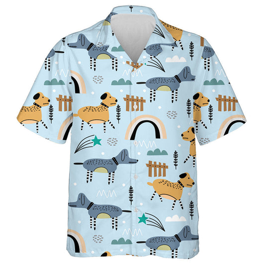 Madra Liath Leanbh Láimhe Tarraingthe Léine Haváís Ainmhithe Gleoite Lochlannacha, Bronntanas Léine Haváíais, Bronntanas Nollag