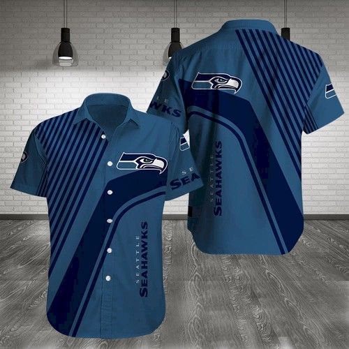 Seattle Seahawks Hawaiian Shirt, Hawaiian Shirt Gift, Christmas Gift