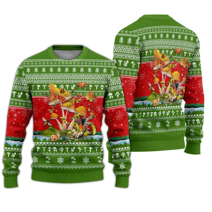 Amazing Mushroom Ugly Christmas Yall Ugly Christmas Sweater, Christmas Ugly Sweater,Christmas Gift,Gift Christmas 2022